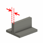 Wall thickness highlighted by red dashed arrows, illustrating the optimal range for 3D-printed ceramic parts